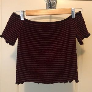 Aqua Off the Shoulder Top - NEW WITH TAGS